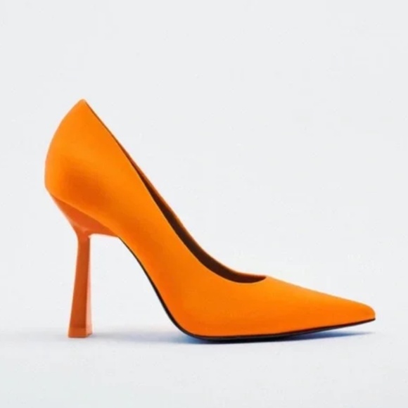 Zara orange heels - Picture 1 of 6